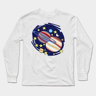 The Great Conjunction 2020 (Jupiter and Saturn) Long Sleeve T-Shirt